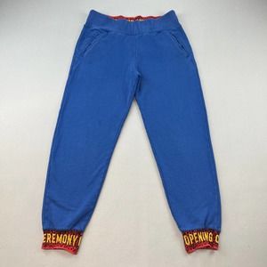Opening Ceremony OC Elastic Logo Jogger Sweats Pants Medium Railroad Blue 2018